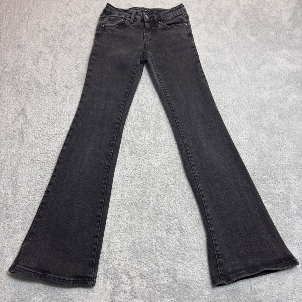 Wild Fable Flare Jeans Womens 00 Washed Black High Rise Stretch Denim Pants